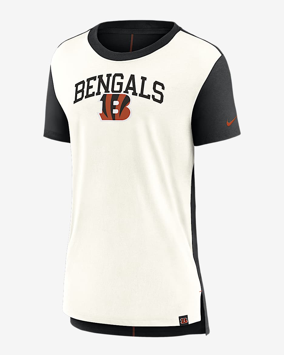Nike Women s Cincinnati Bengals Wordmark Tri Blend T Shirt